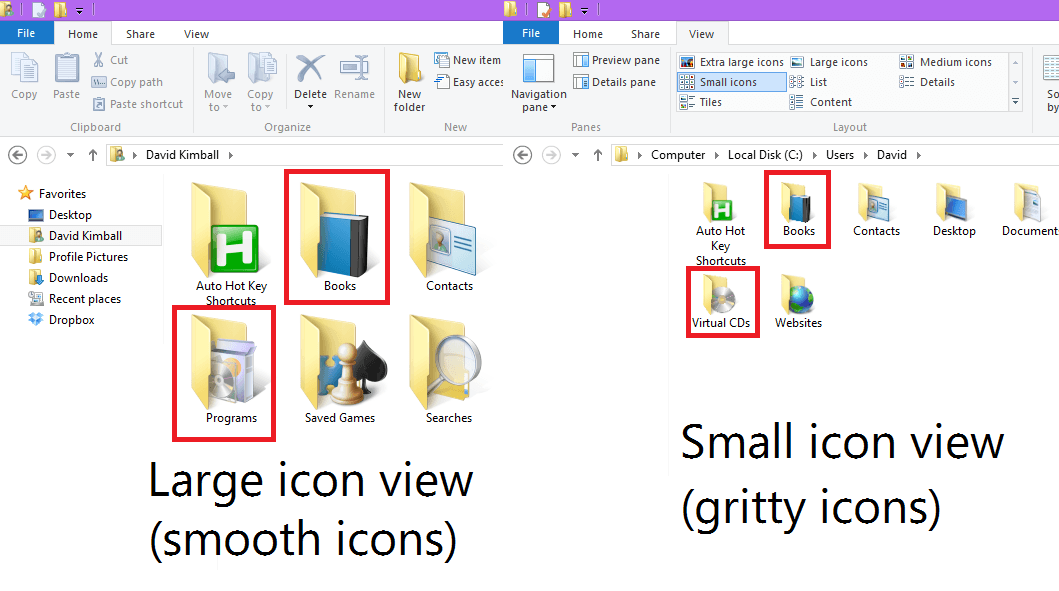 small folder icons