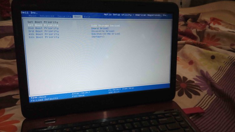 how to boot from usb dell inspiron